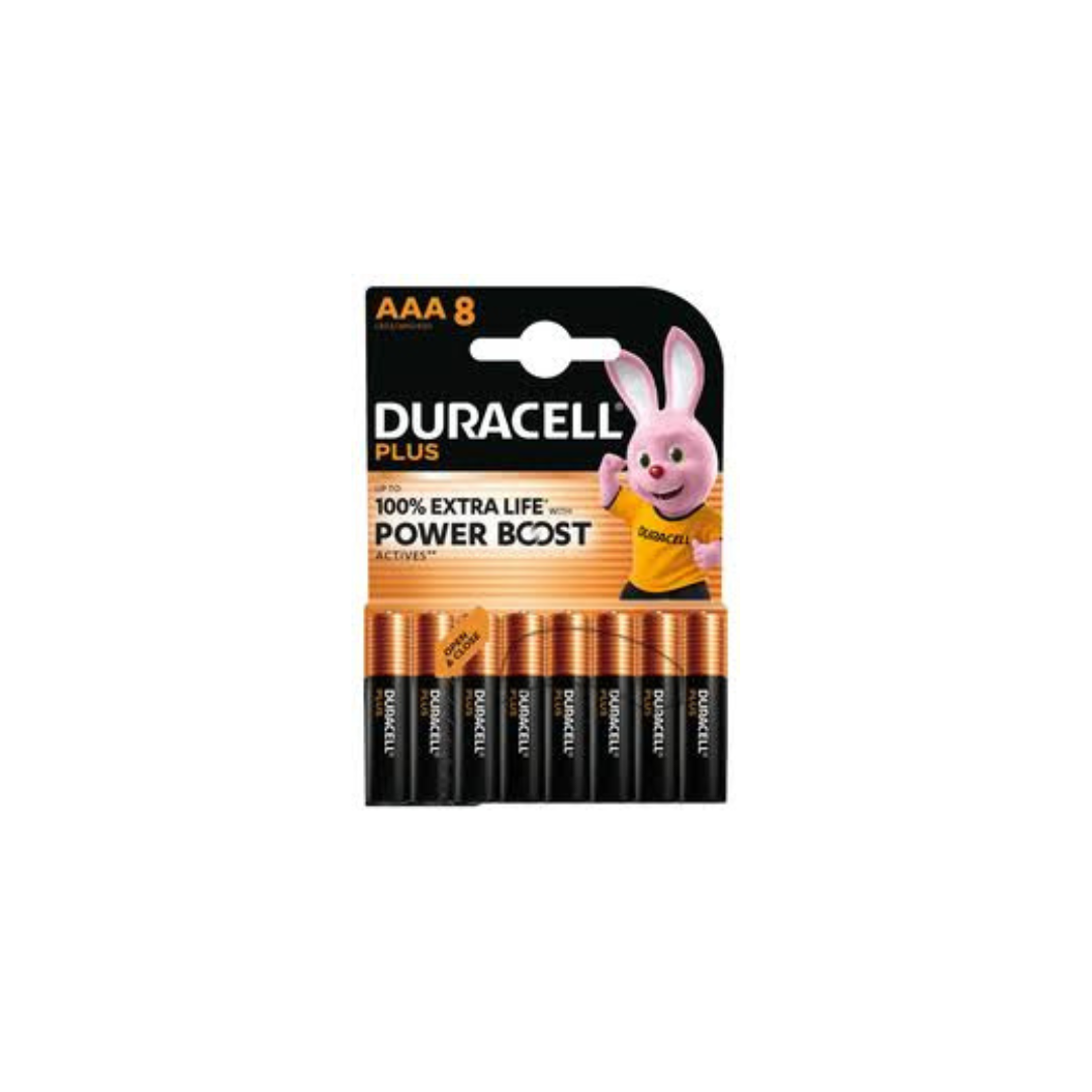 Batterie Duracell AAA Plus Power Boost 8 pezzi – Ministilo 1,5 V