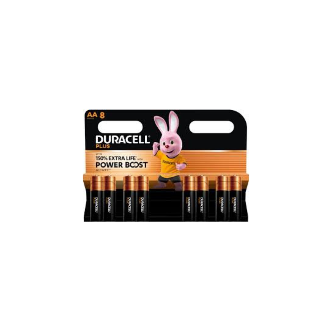 Batterie Duracell AA Plus Power Boost 8 pz – Stilo 1,5 V