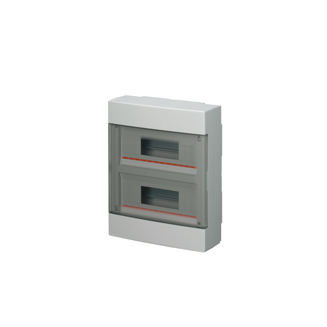 Centralino da Parete Elettrocanali 24 Moduli EC60024 – IP40 con Portella Trasparente