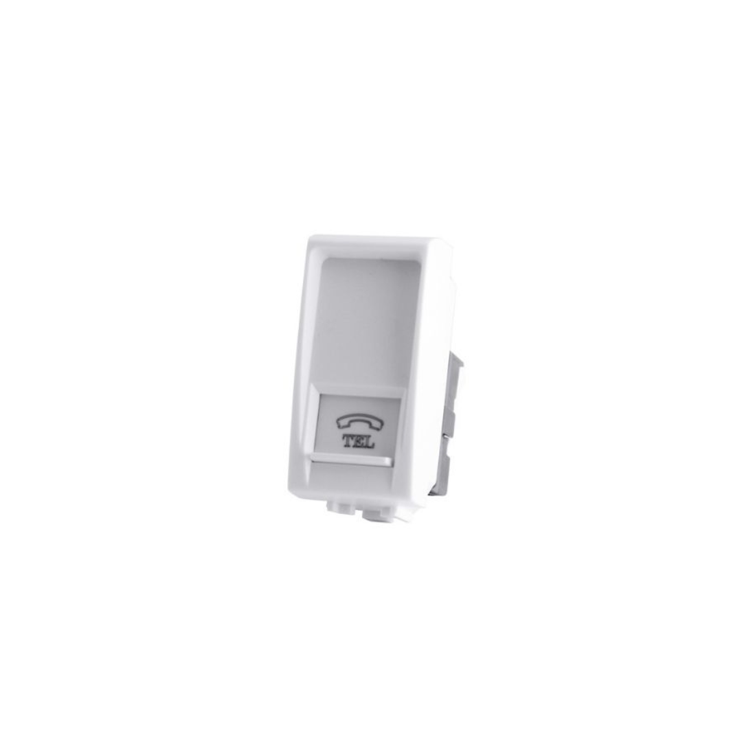 Presa Telefono T1-Art Bianco MAPAM 828B – Compatibile Bticino Living Light