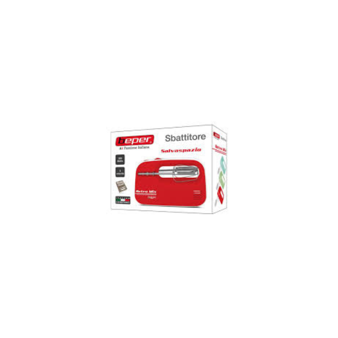 Sbattitore Elettrico Beper BP.300H 150 W – Fruste in Acciaio Inox per Impasti e Crema