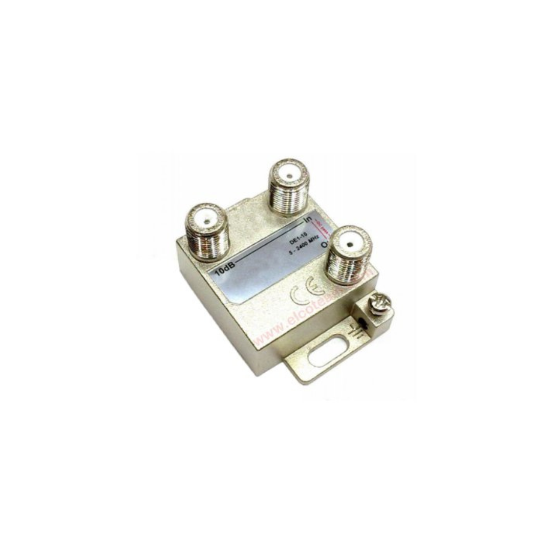 Derivatore TV 1 Via 5–2400 MHz Geser DE1-10 – Cod. 410055 per Impianti Coassiali