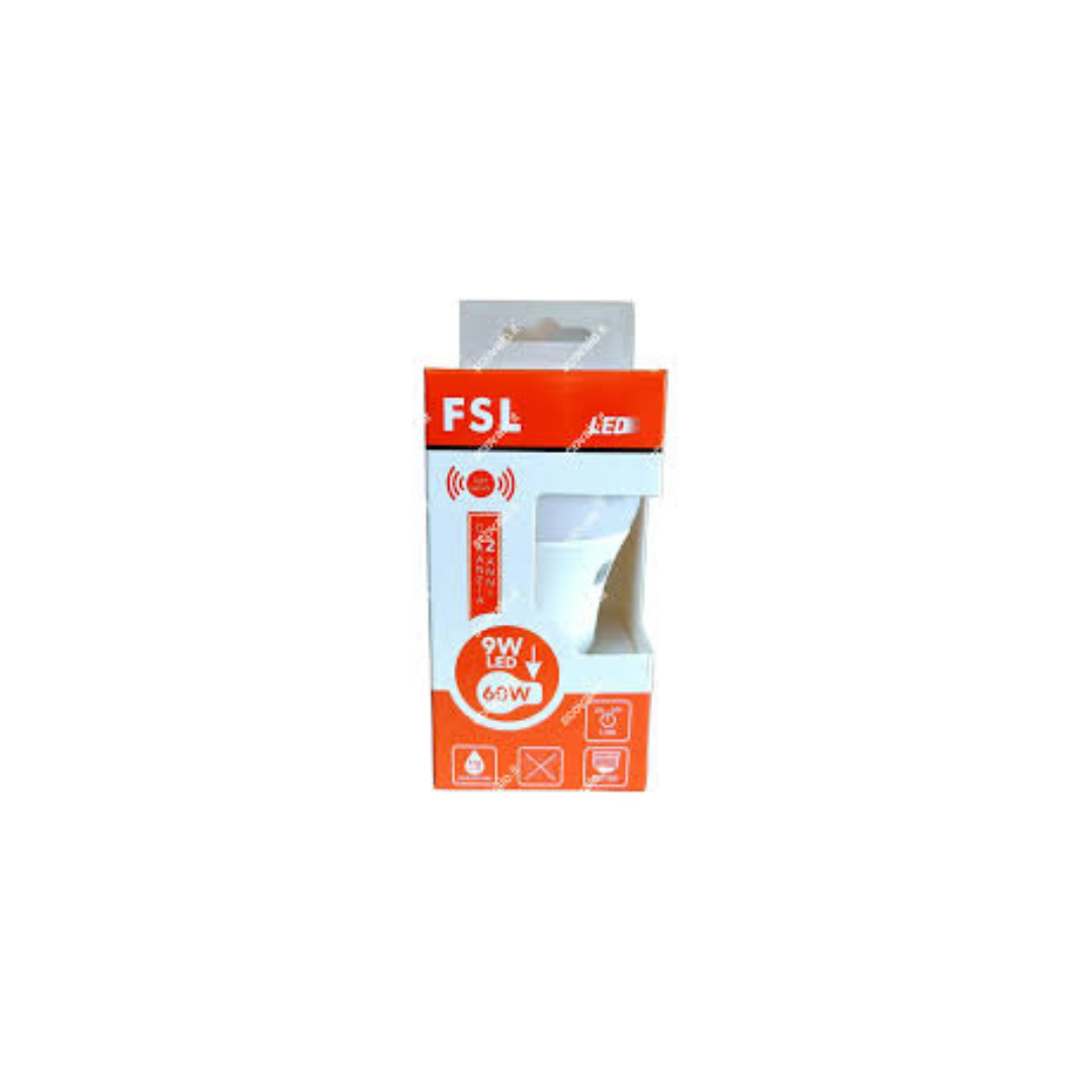 Lampadina LED Crepuscolare FLS 9W 6500K – Accensione Automatica Luce Bianca Fredda