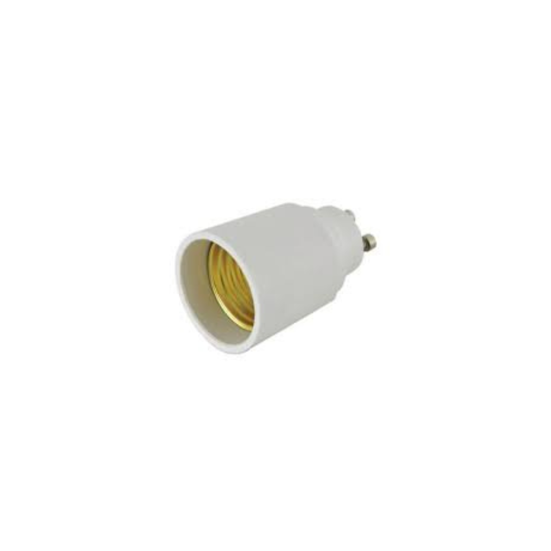 Adattatore Portalampada GU10 a E27 Bianco – Max8 83231 Corpo Plastico