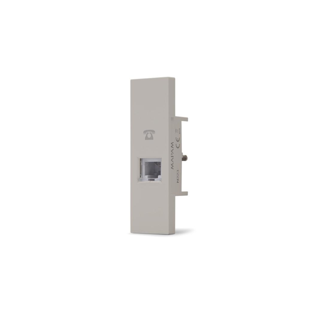 Presa Telefonica Sabbia Serie ZEN – Mod. N223S con Cover Inclusa