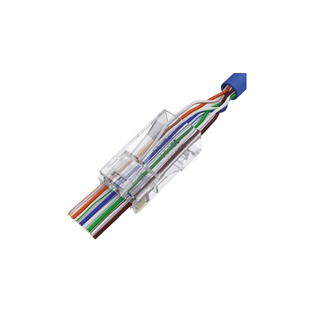 Spina RJ45 Cat.6 STP Fori Passanti – Elcart 40/13522-00 Connettore Schermato