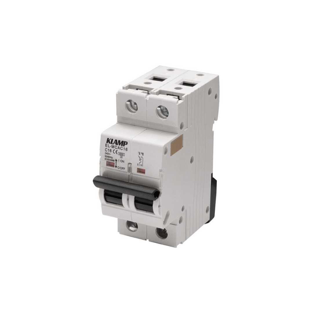 KLAMP Interruttore Magnetotermico 1P+N C10 4,5kA 2 Moduli 230V – Art. 25/25035-00