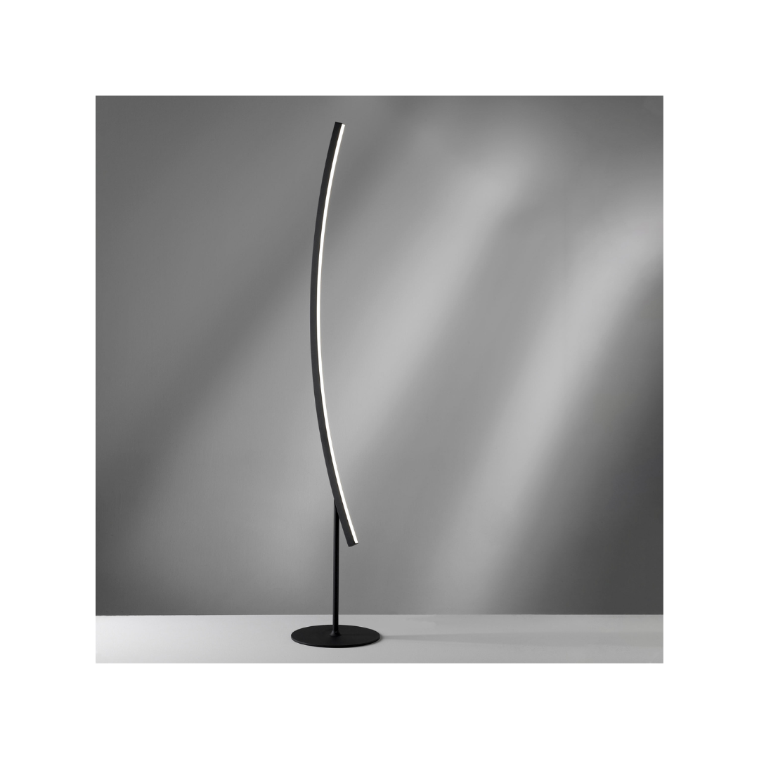 Piantana LED Bow Nera 24W 3000K – Vivida SKU 0041.50.NE