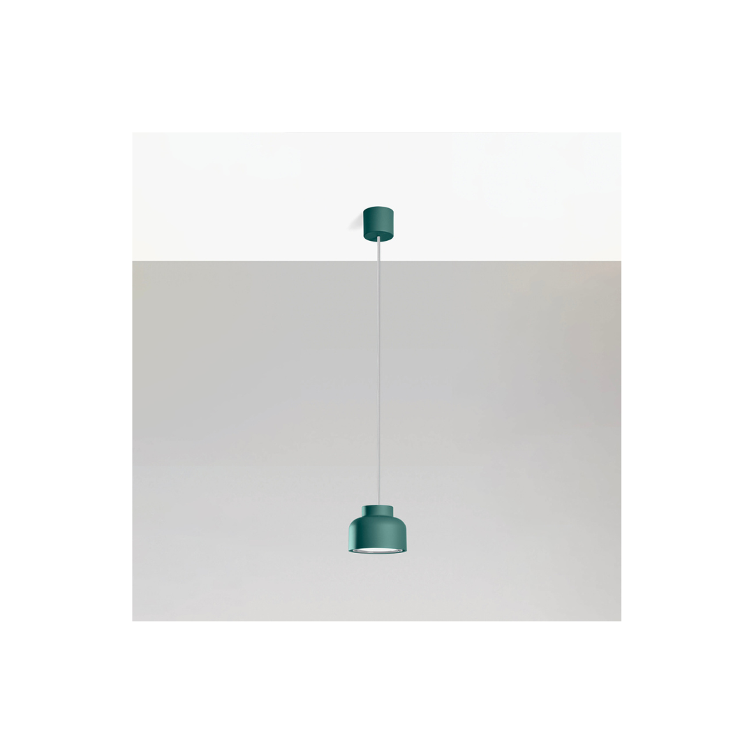 Lampada a Sospensione Bottone Petrolio 1x12W GX53 – Vivida SKU PLS002.30.PE