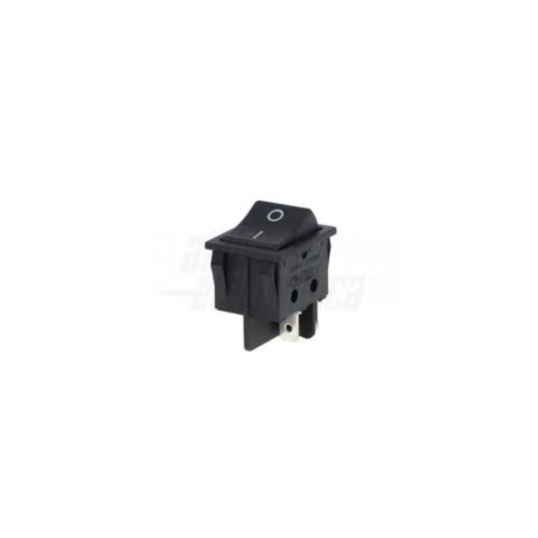 Alpha Elettronica Interruttore Nero 1P 6A | Interruttore Unipolare