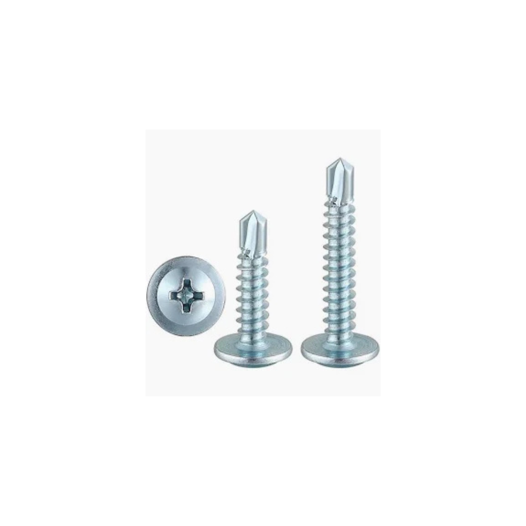 Vite Autoforante Mustad Drillex 4,2x19 mm Testa Cilindrica a Croce Zincata DIN 7504