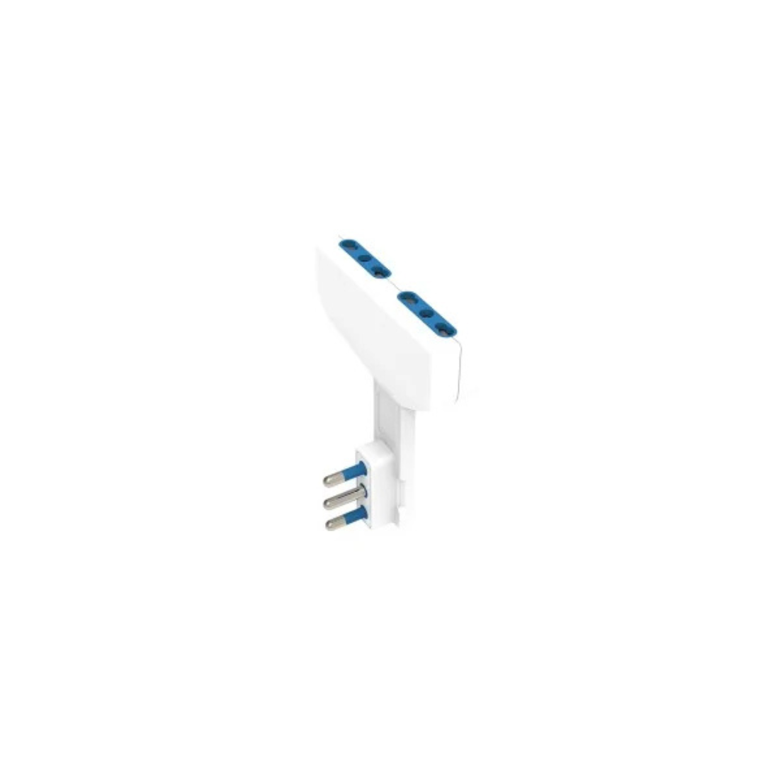 Adattatore Ultrapiatto ECOVA 33370 Spina 16A 2 Prese 10/16A Bianco
