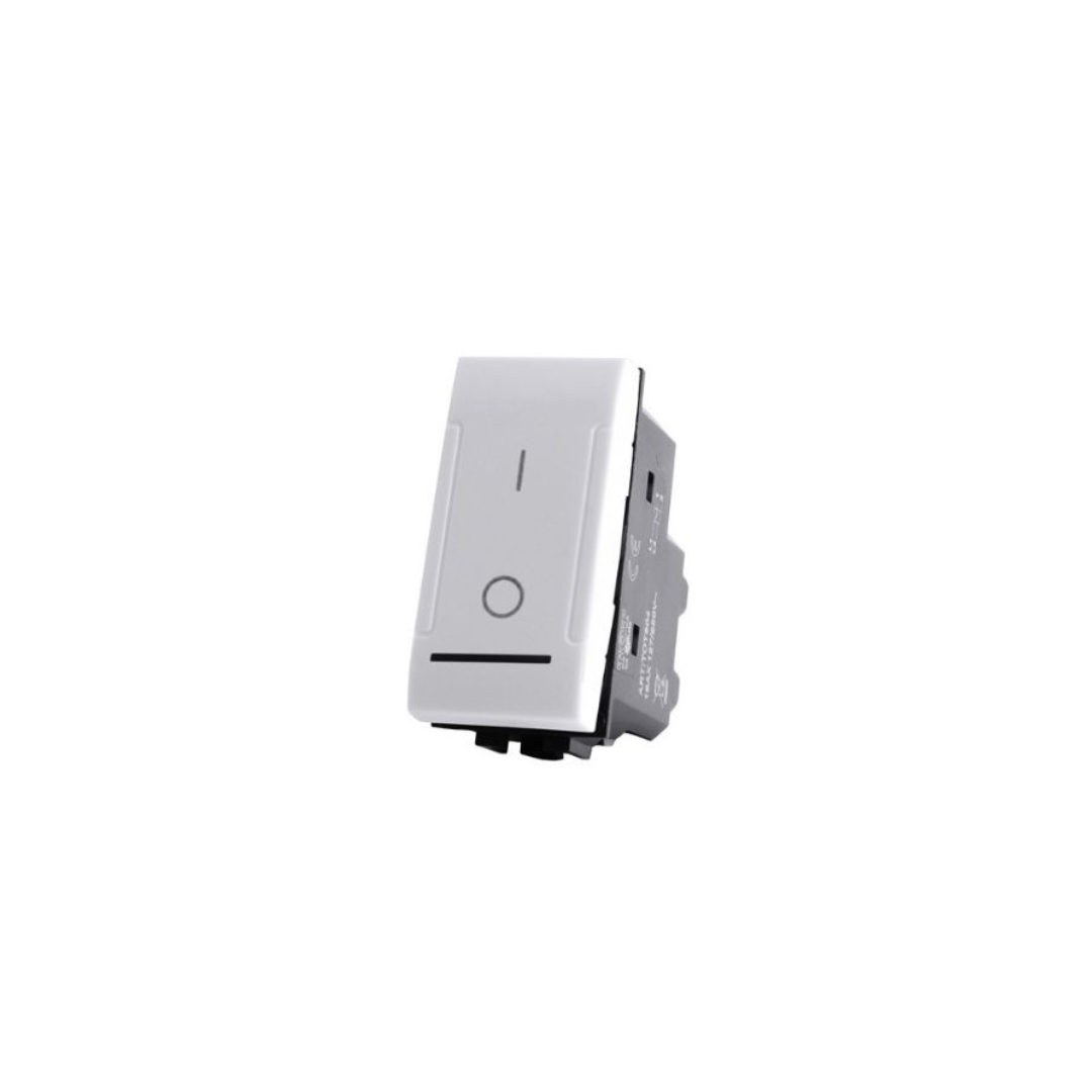 MAPAM 802B Interruttore Bipolare 0-1 16A 250V Bianco – Serie Living International