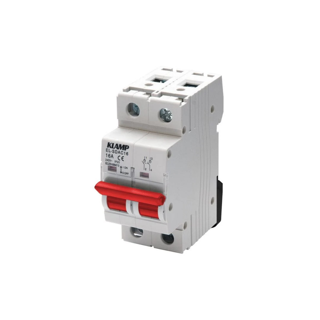 Elcart 25/25907-00 – Sezionatore Bipolare 2P 32A 230V AC, 2 Moduli
