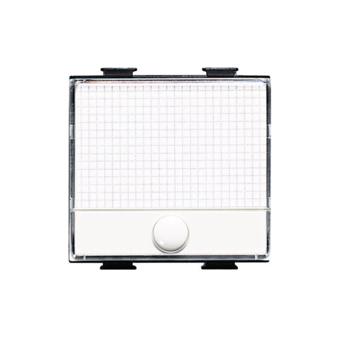 Pulsante portanome Bticino Matix  1P NO 250Vac 10A illuminabile AM5008