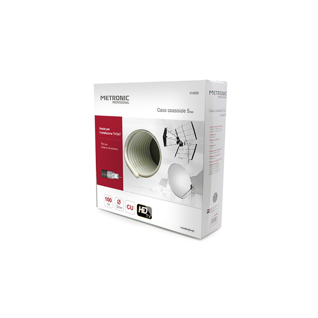 Cavo TV da 6,8mm matassa in scatola 100 m
