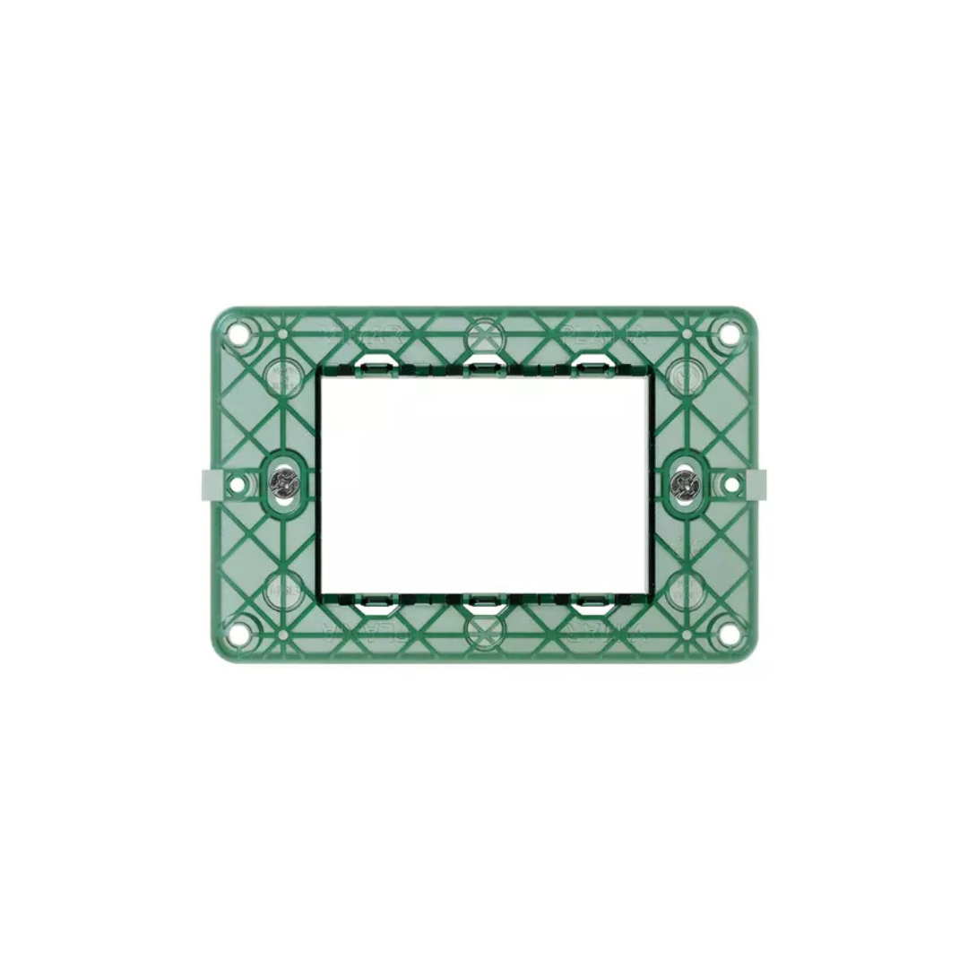 Supporto 3 moduli, con viti Plana 14613