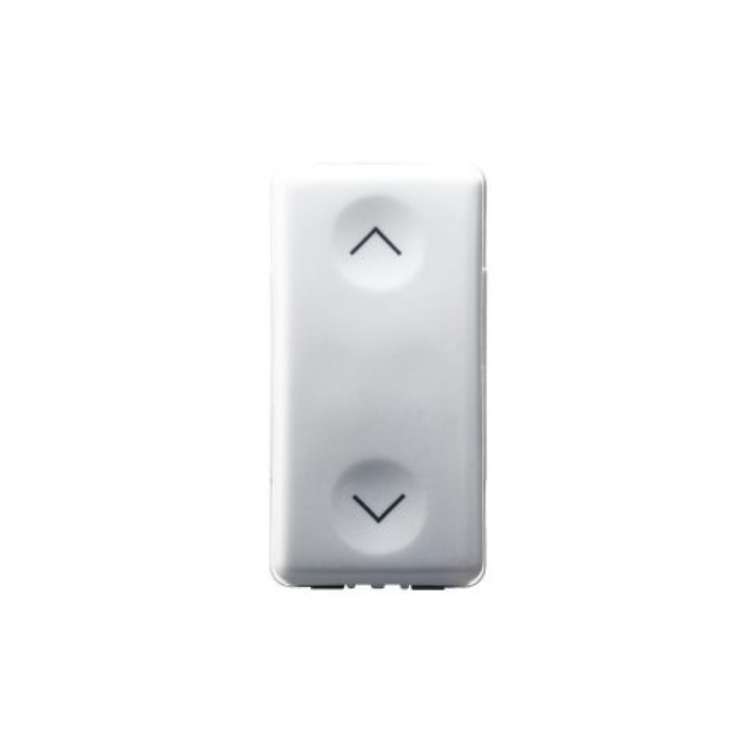 PULSANTE UNIPOLARE CON INTERBLOCCO SYSTEM WHITE