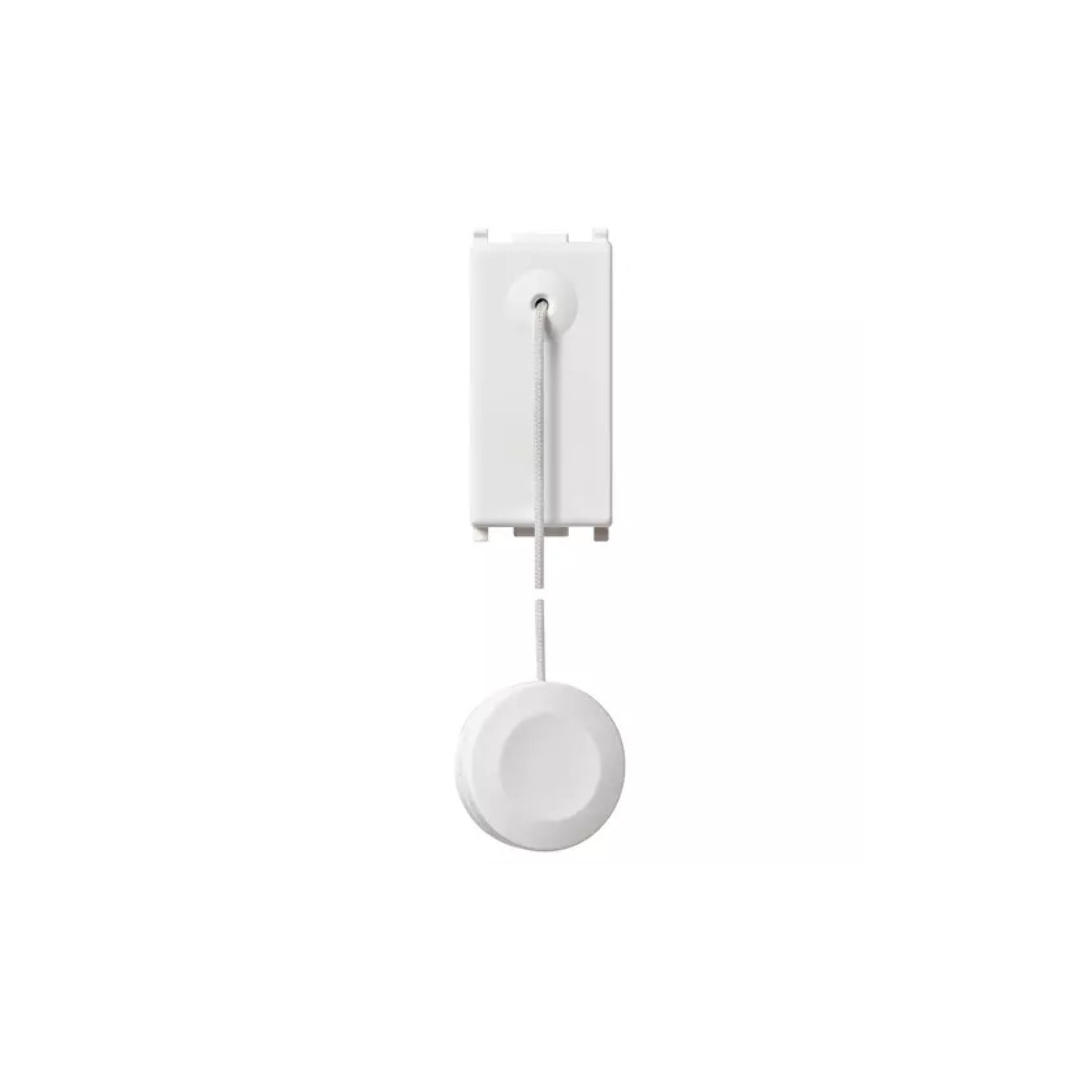 Pulsante 1P NO 10A tirante bianco Plana 14052