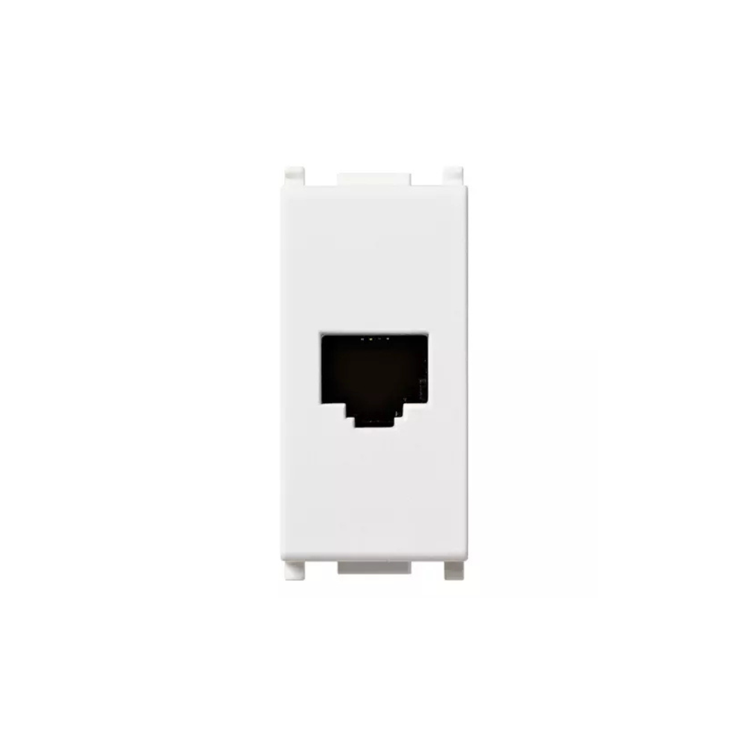 Presa RJ11 6/4 bianco Plana 14320