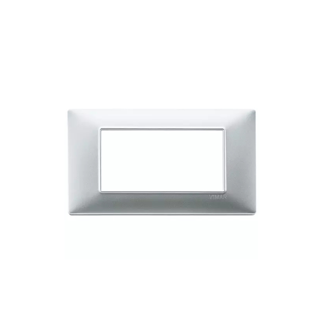 Placca 4M argento opaco Plana 14654.20