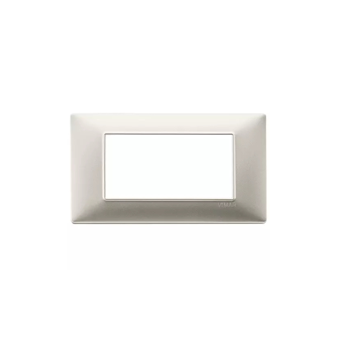 Placca 4M nichel opaco Plana 14654.21