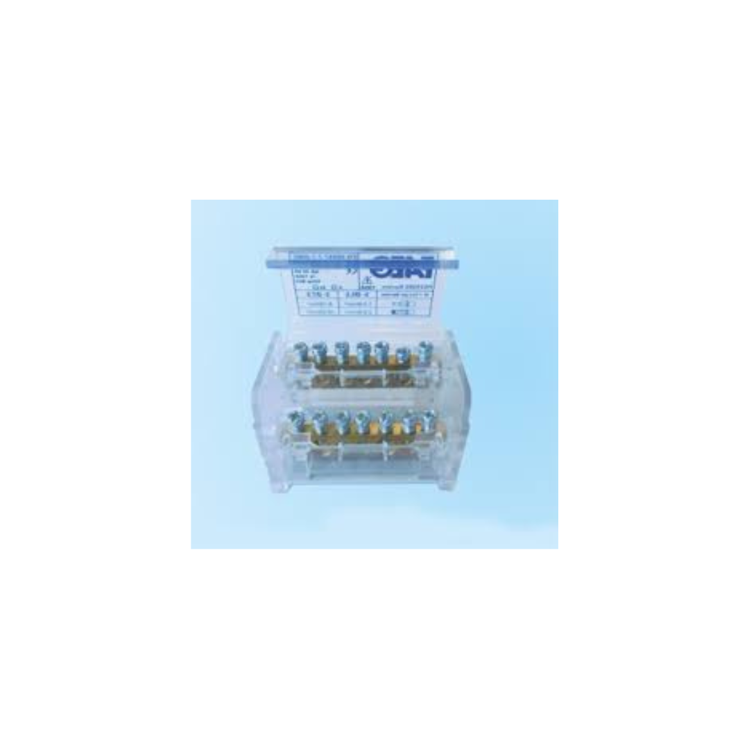 Morsettiera di distribuzione bipolare  4 mod. montaggio su guida din FG25202