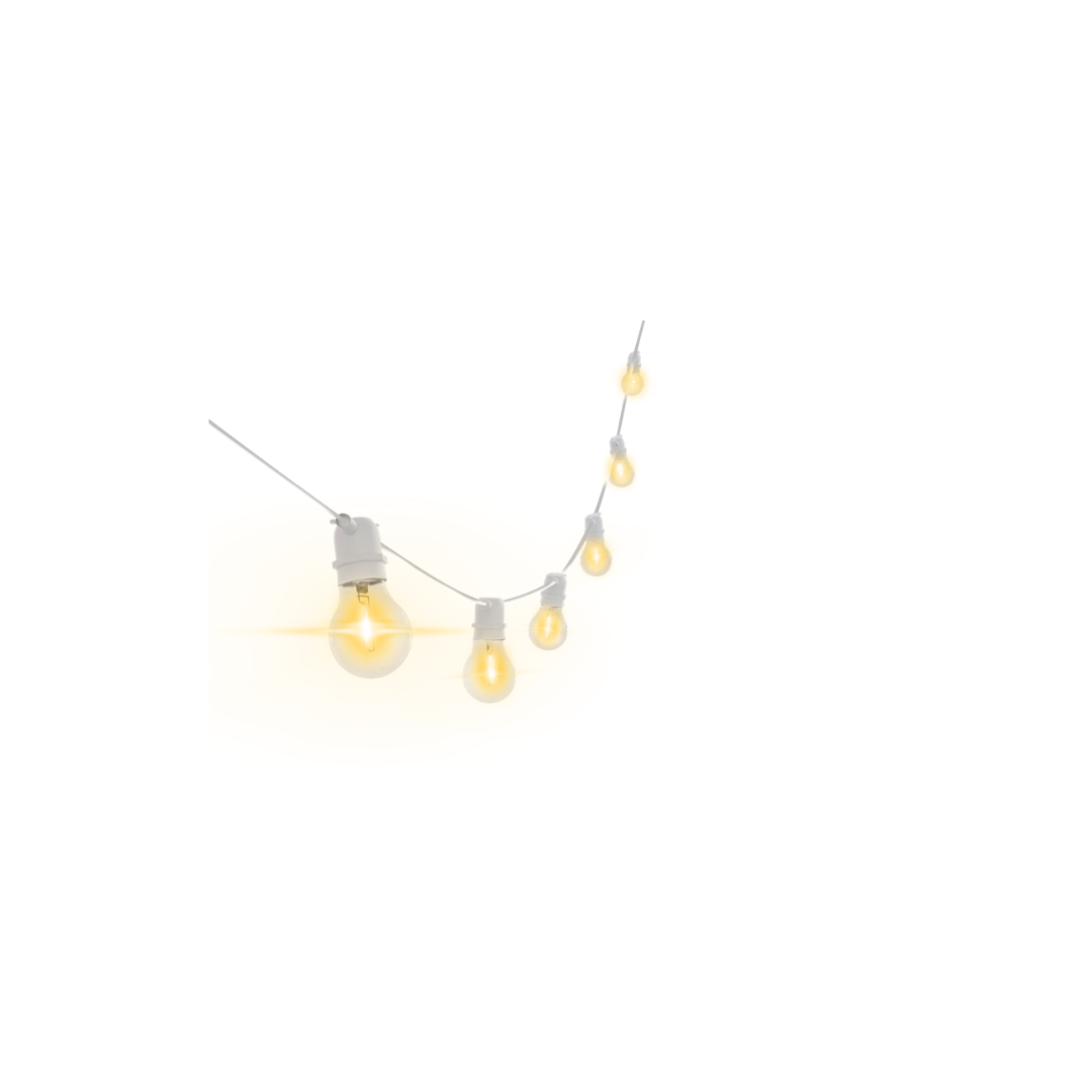 FIESTA LED FILO LUCI BIANCO CLEAR 36V 6W - E27 - 2200K - 500 Lm
