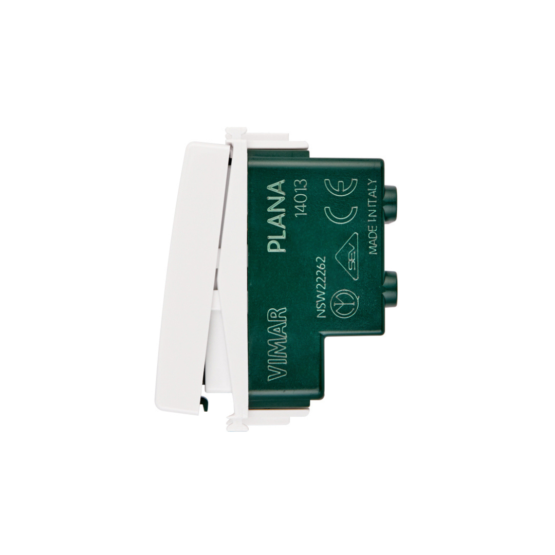 Invertitore 1P 16AX bianco Plana 14013