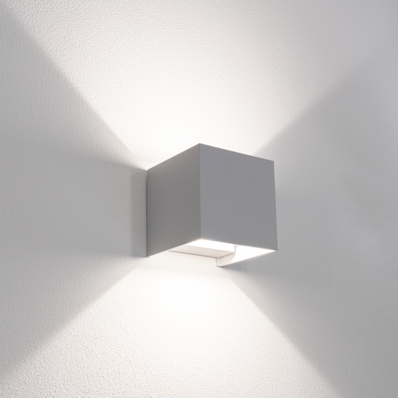 APPLIQUE LED UPDOWN QUADRATO GRIGIO 10W - 3000K-4000K-6500K - 800 Lm - IP65