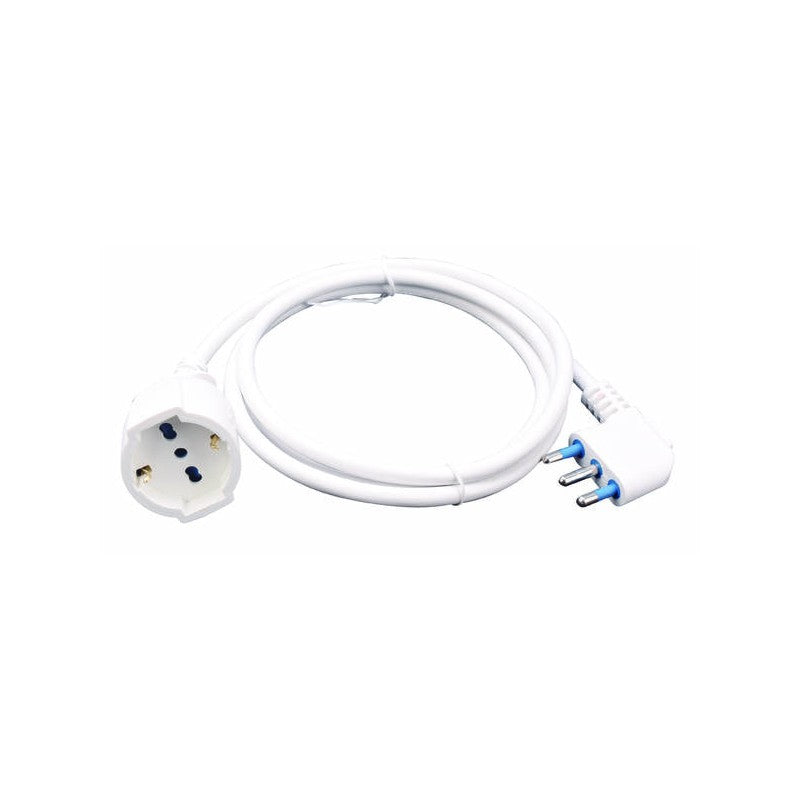 PROLUNGA LINEARE SPINA 16A 2P+T PRESA UNIV  CAVO 3X1MM 10M BIANCA